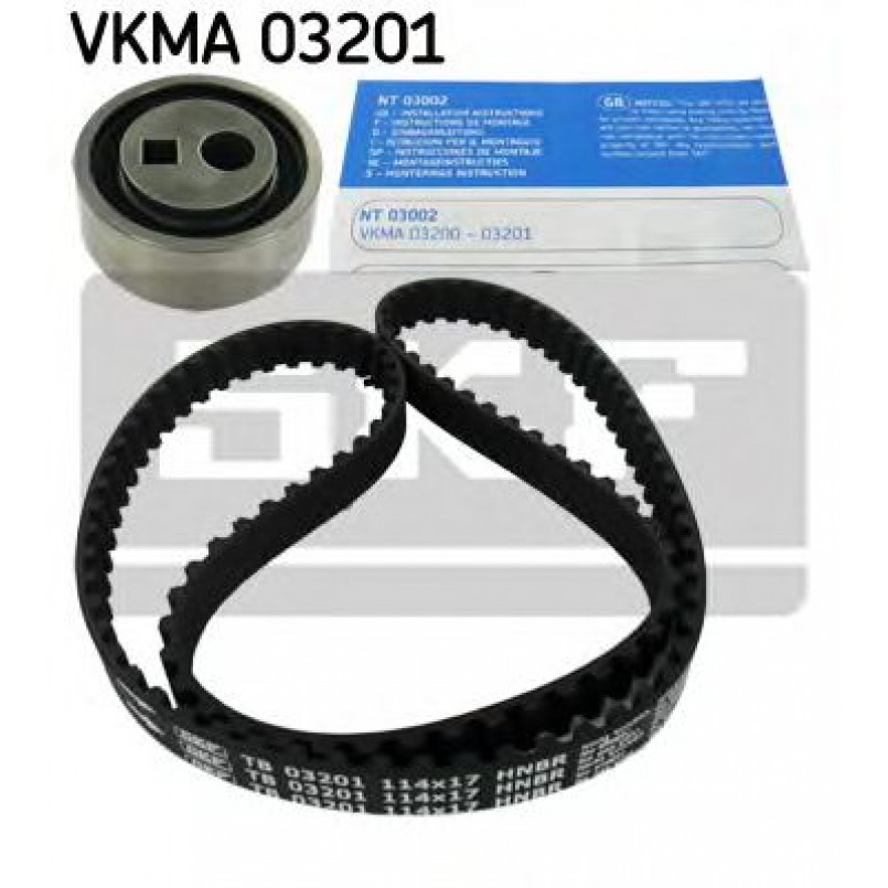 VKMA 03201 SKF Комплект (ремінь+ролики)